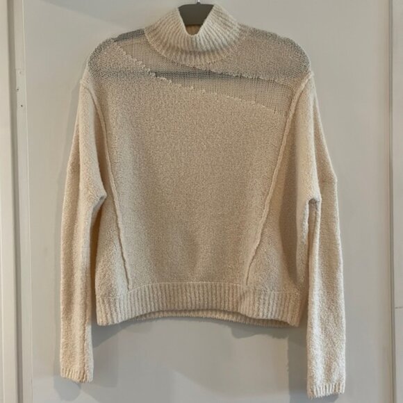Elie Tahari cream wool cashmere cowl neck sweater, size XS - Picture 1 of 8